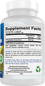 Best Naturals L-Tryptophan 500 mg - 120 Capsules - image 6