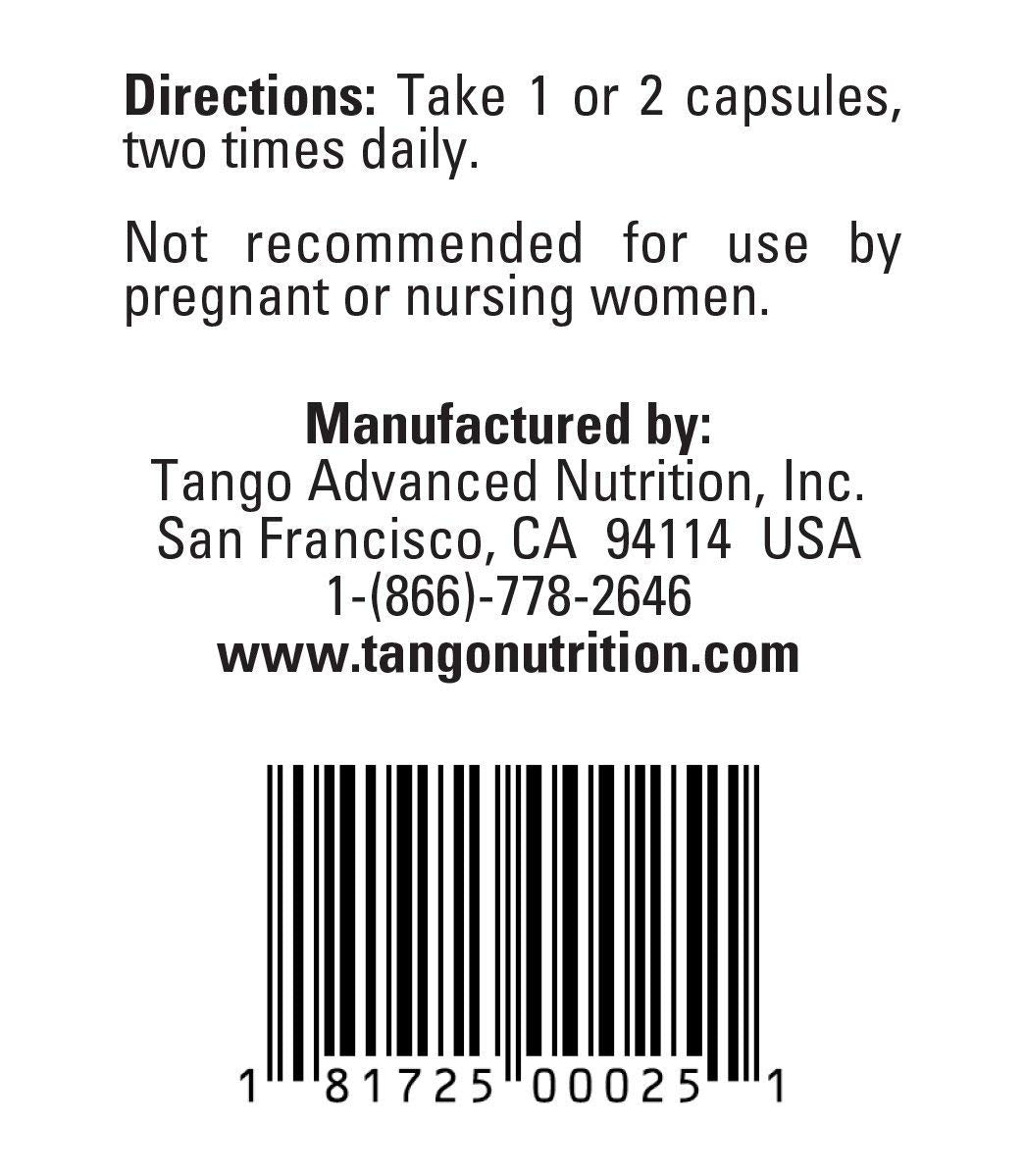 Tango Herbal Boost Natural Recovery Supplement - 60 Vegetarian Capsules - image 5