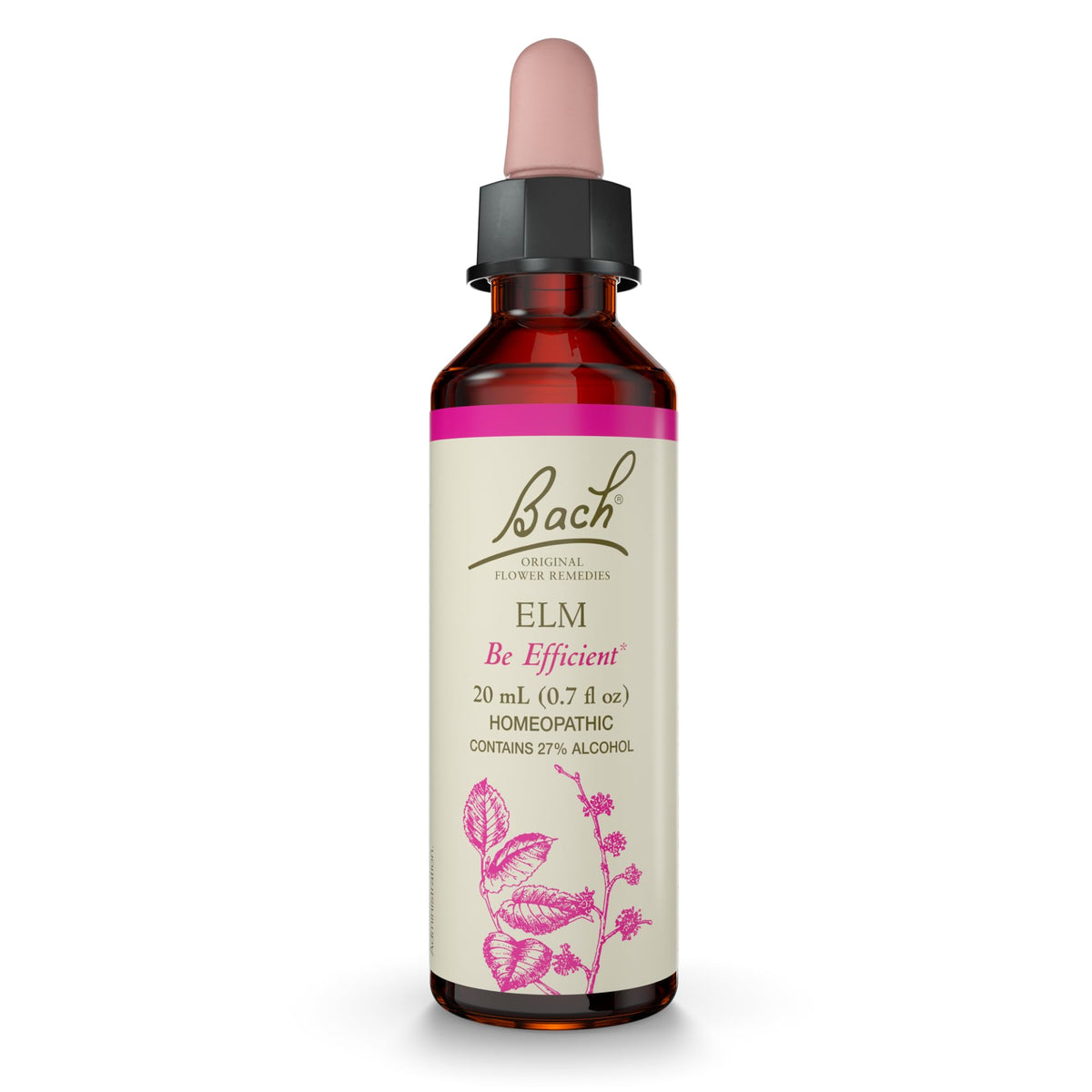 Bach Flower Remedies Elm - Be Efficient - 20mL Dropper