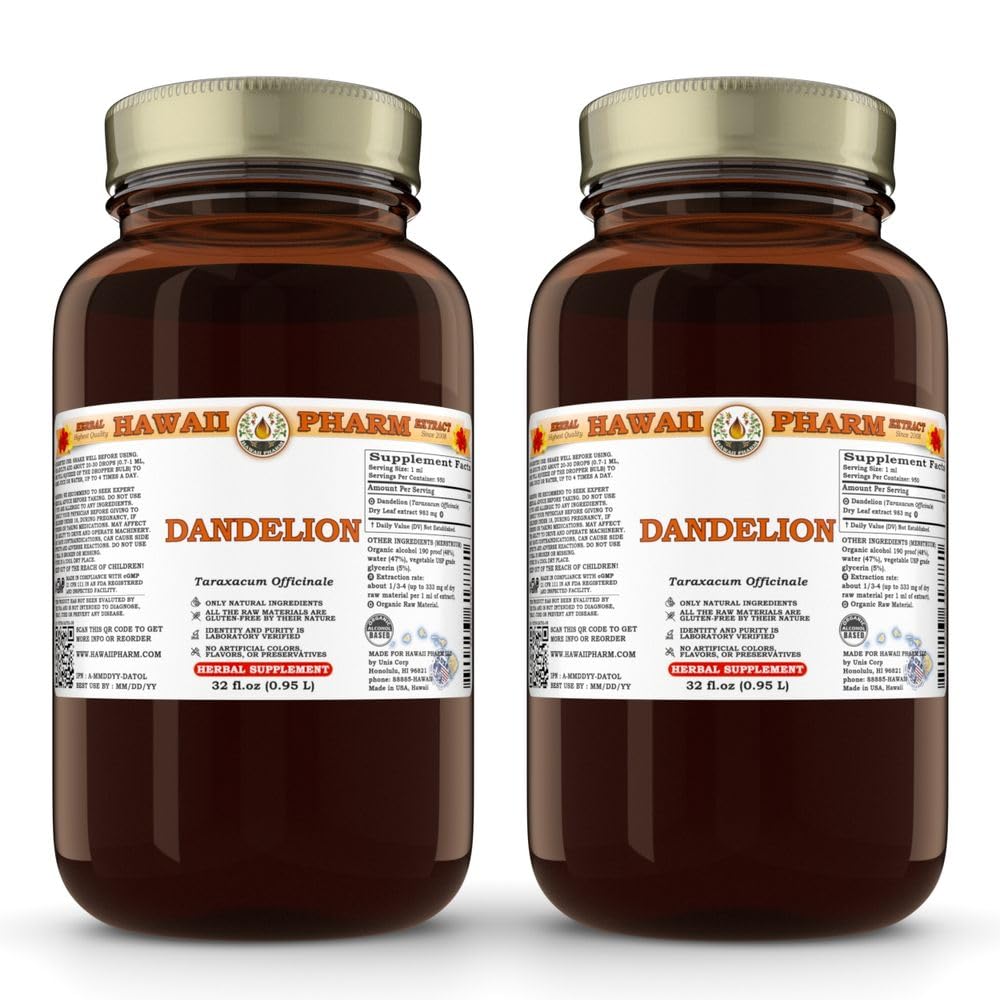 Hawaii Pharm Dandelion (Taraxacum officinale) Leaf Liquid Extract