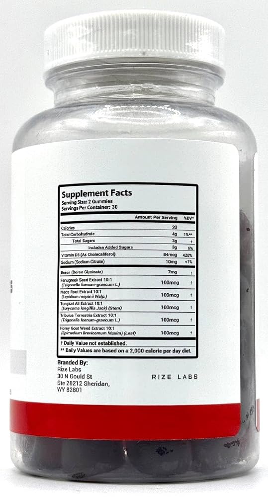 rize labs Iron Max Men's Health Gummies - 60 Gummies - image 5