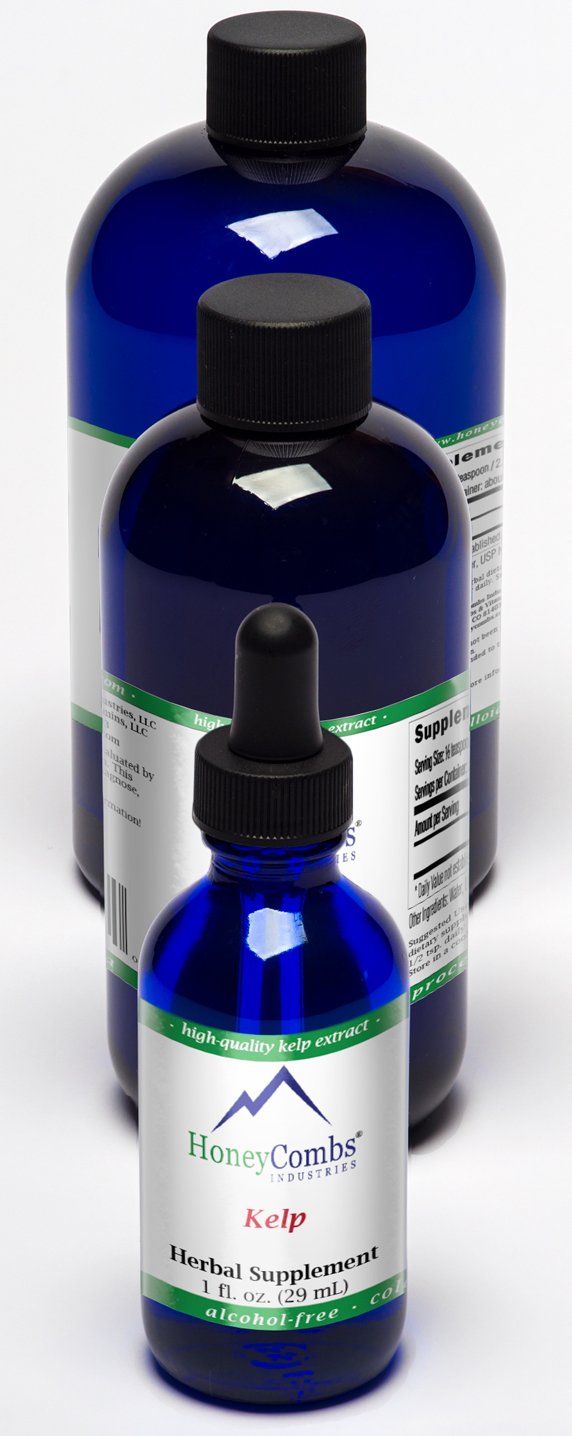HoneyCombs Kelp Iodine Liquid Drops Supplement - 1 Ounce