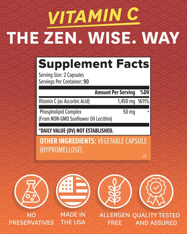 Zenwise Health Liposomal Vitamin C Supplement - 180 Capsules - image 5
