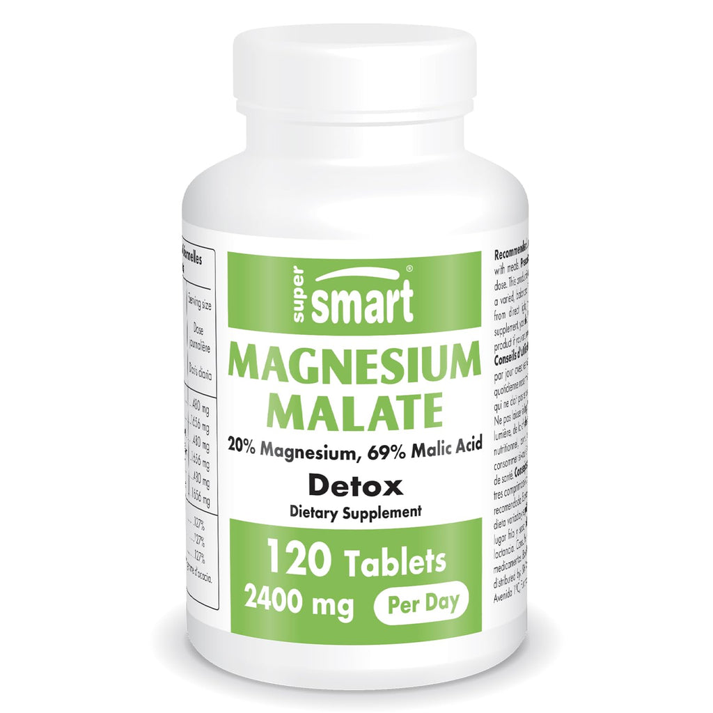 Supersmart Magnesium Malate 2400mg - 120 Tablets