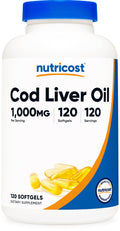 Nutricost Cod Liver Oil 1000mg - 120 Softgels