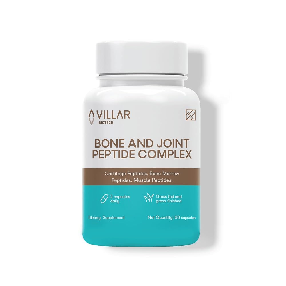 VILLAR BIOTECH Bone & Joint Peptide Complex - 60 Capsules