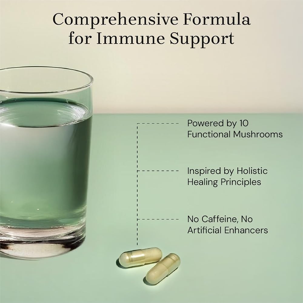 7th Manna Lion's Mane Mushroom Complex Capsules - 60 Count - image 3