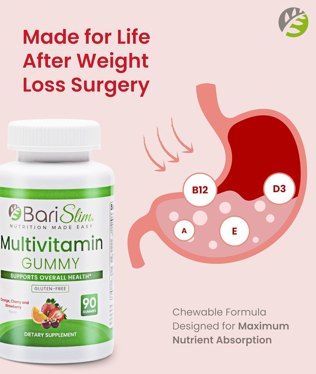 BariSlim Bariatric Chewable Multivitamin Gummies - 90 Gummies - image 5
