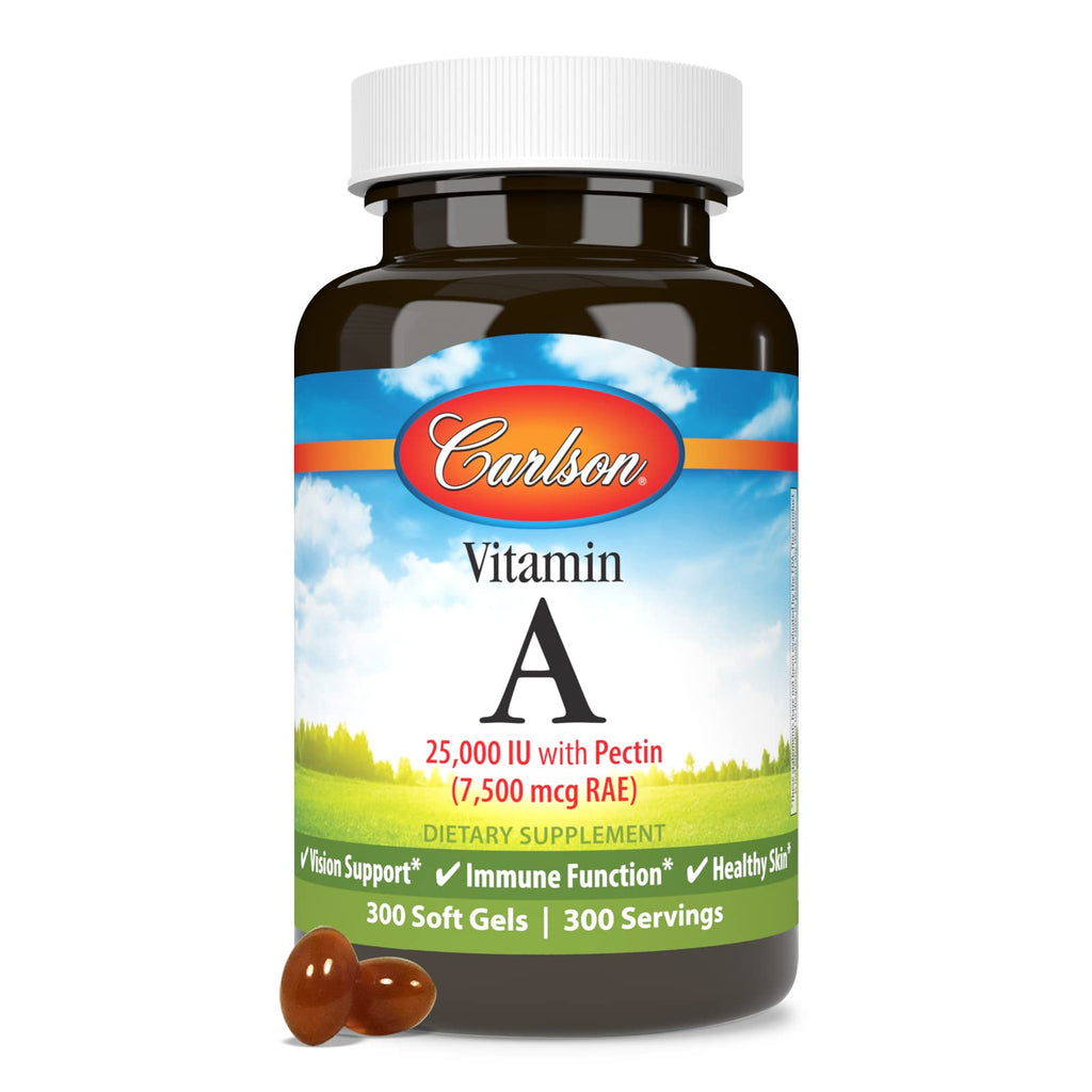 Carlson Vitamin A 25000 IU for Healthy Vision - 300 Softgels - image 5