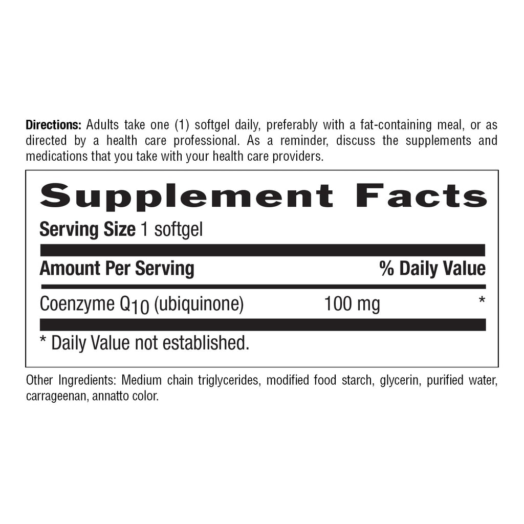 Country Life Simply CoQ10 100 mg Ubiquinone - 60 Softgels - image 4