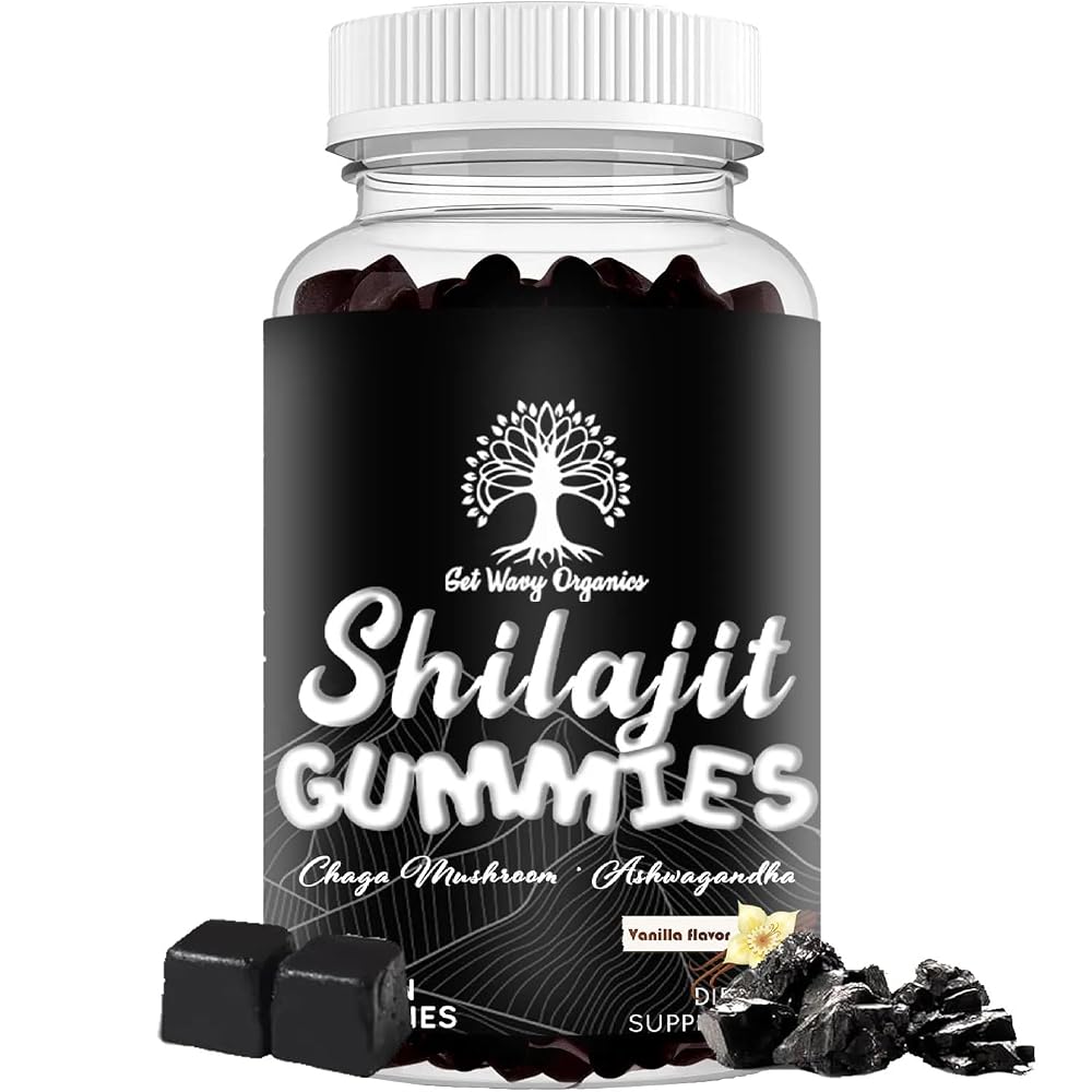 GET WAVY ORGANICS Pure Himalayan Shilajit Gummies - 60 Gummies