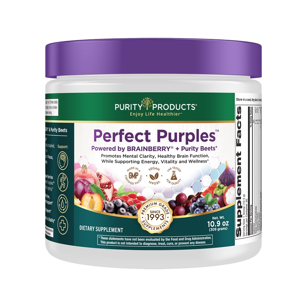 Purity Products Perfect Purples Phytonutrient Healthy Aging Powder - 30 Count