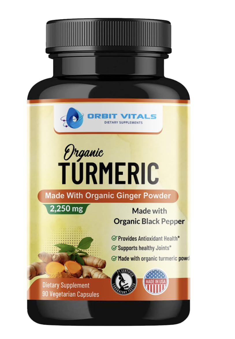 Orbit Vitals Turmeric Curcumin with Black Pepper & Ginger - 90 Capsules