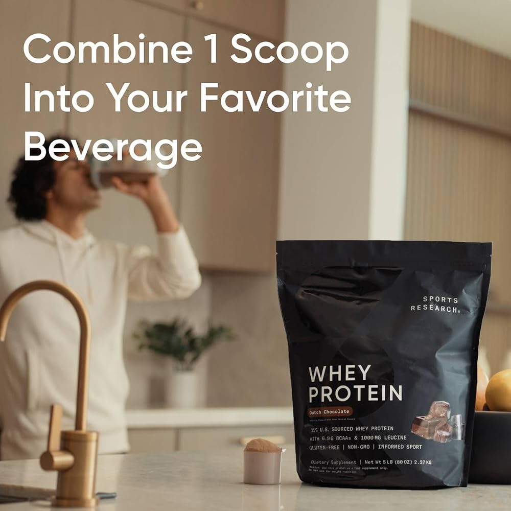 Sports Research Whey Protein Isolate - Sports Nutrition Protein
