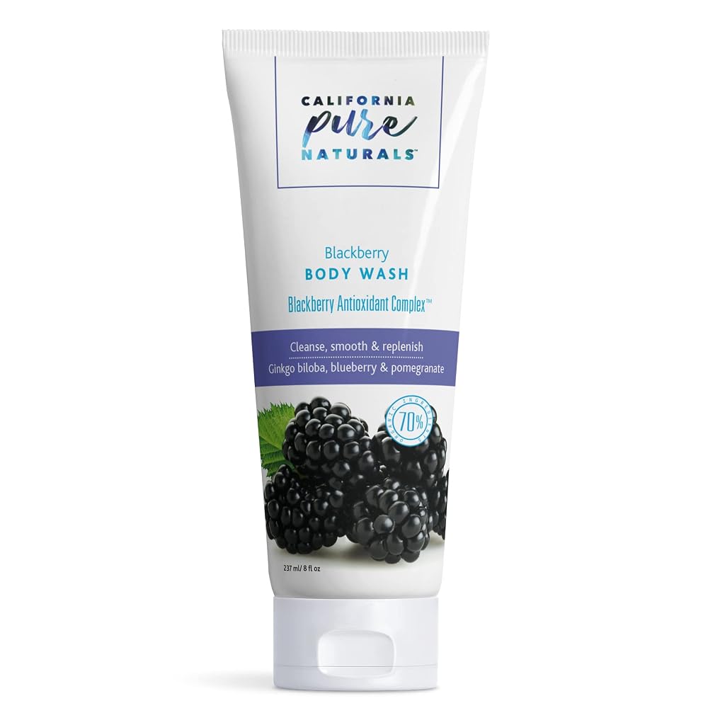 California Pure Naturals Body Wash with Blackberry & Aloe Vera - 8 Fl Oz