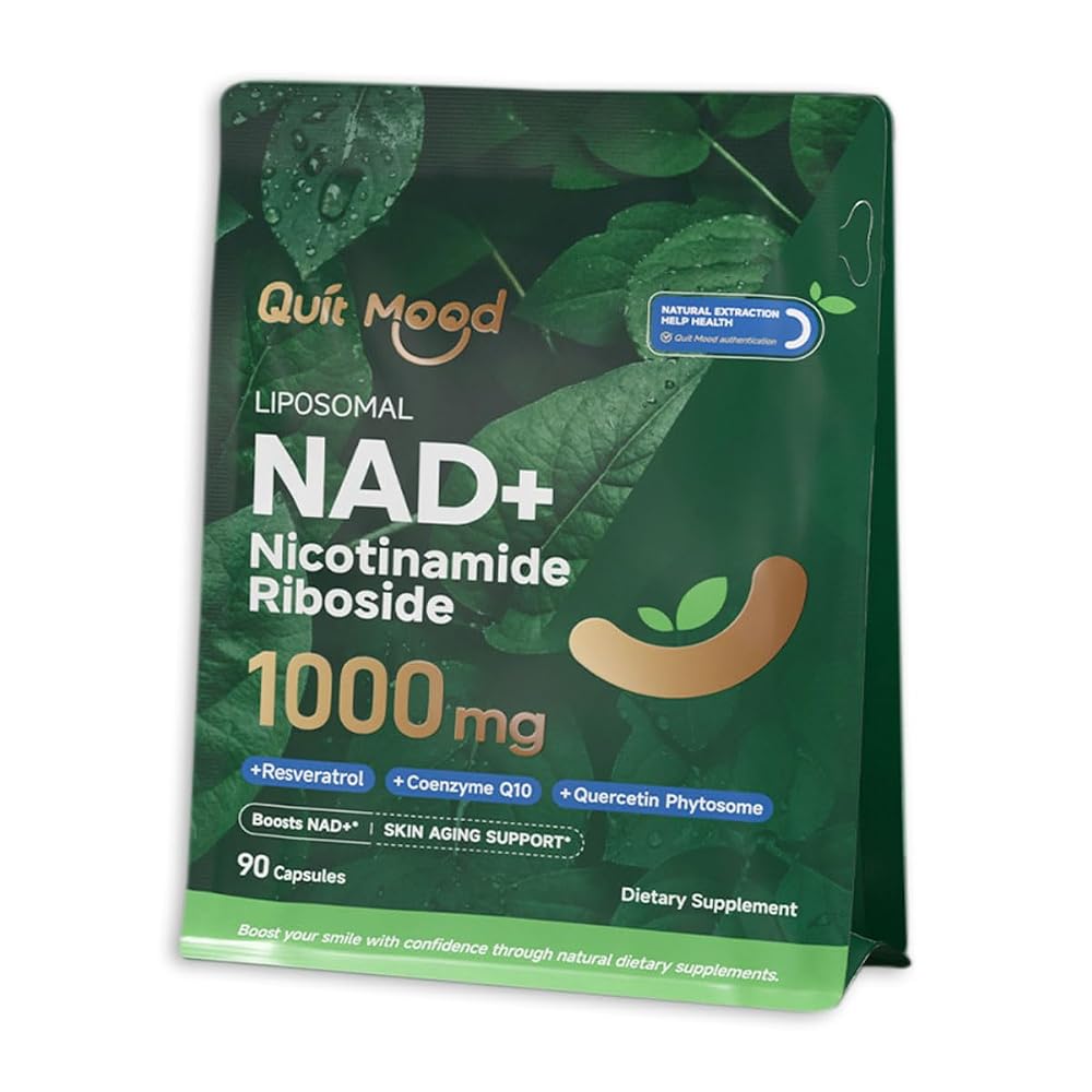 Quit mood NAD+ Supplement with Nicotinamide Riboside 1000mg - 90 Capsules