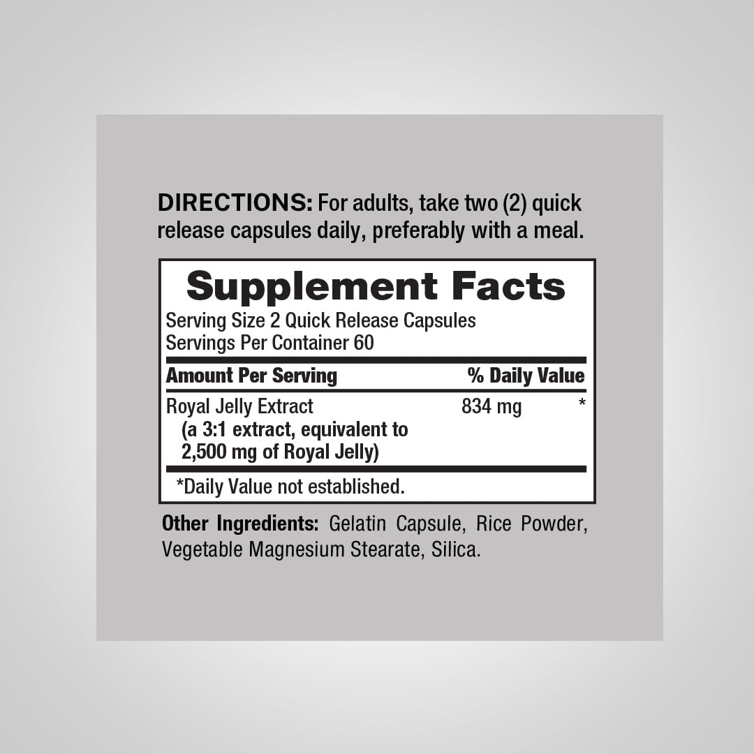 Piping Rock Royal Jelly Capsules - 120 Count - image 2