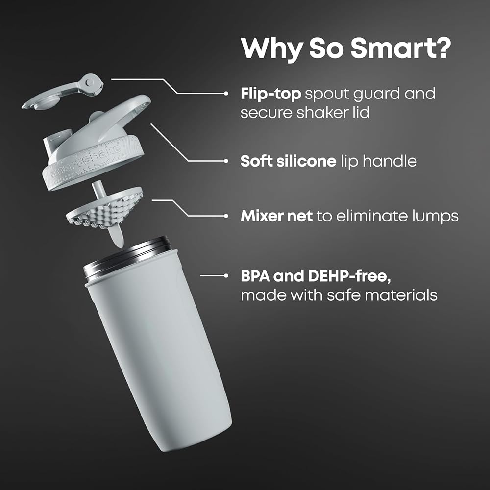 Smartshake Rockband Reforce Stainless Steel Protein Shaker Bottle - 900 ml - image 2