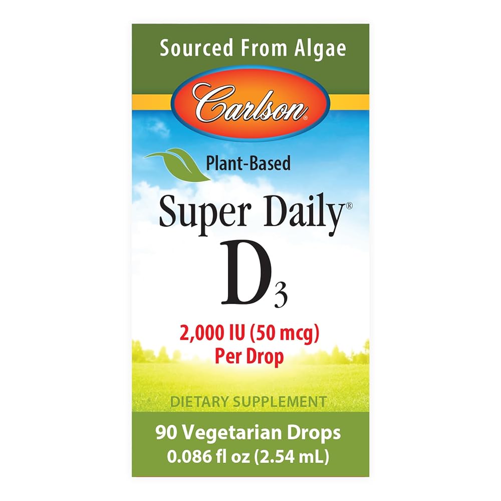 Carlson Plant-Based Super Daily D3 2000 IU - 90 Drops - image 6