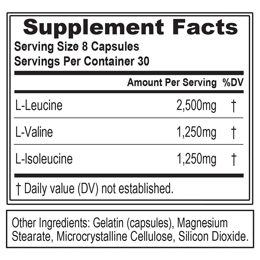 Evlution BCAA5000 Branched Chain Amino Acids - 240 Capsules - image 2