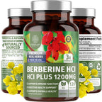 Number One Nutrition Berberine 1200mg Digestive & Gut Wellness Support