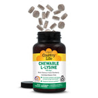 Country Life Chewable L-Lysine 600 mg with Vitamin D - 60 Tablets - image 7