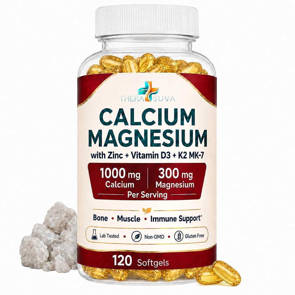 TheraSuva Extra Strength 5 in 1 Calcium 1000mg - 120 Softgels