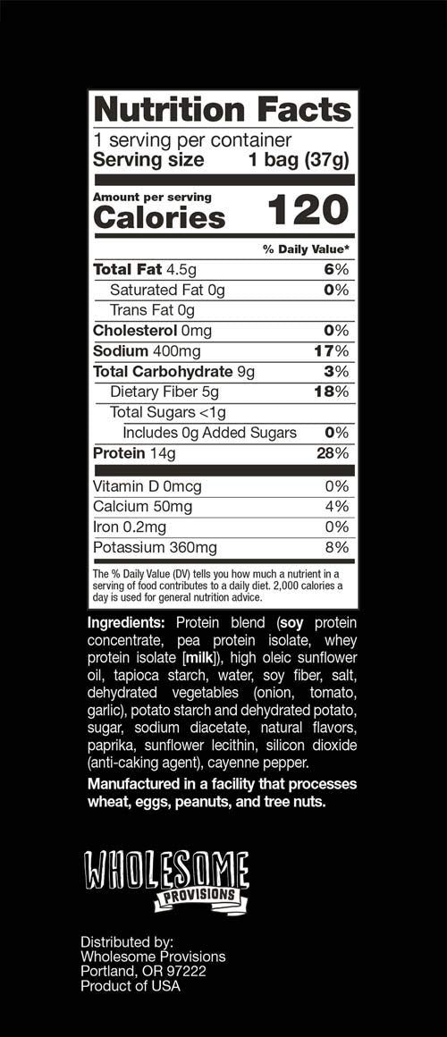 Wholesome Provisions Protein Chips, 14g Protein, 3g-4g Net Carbs