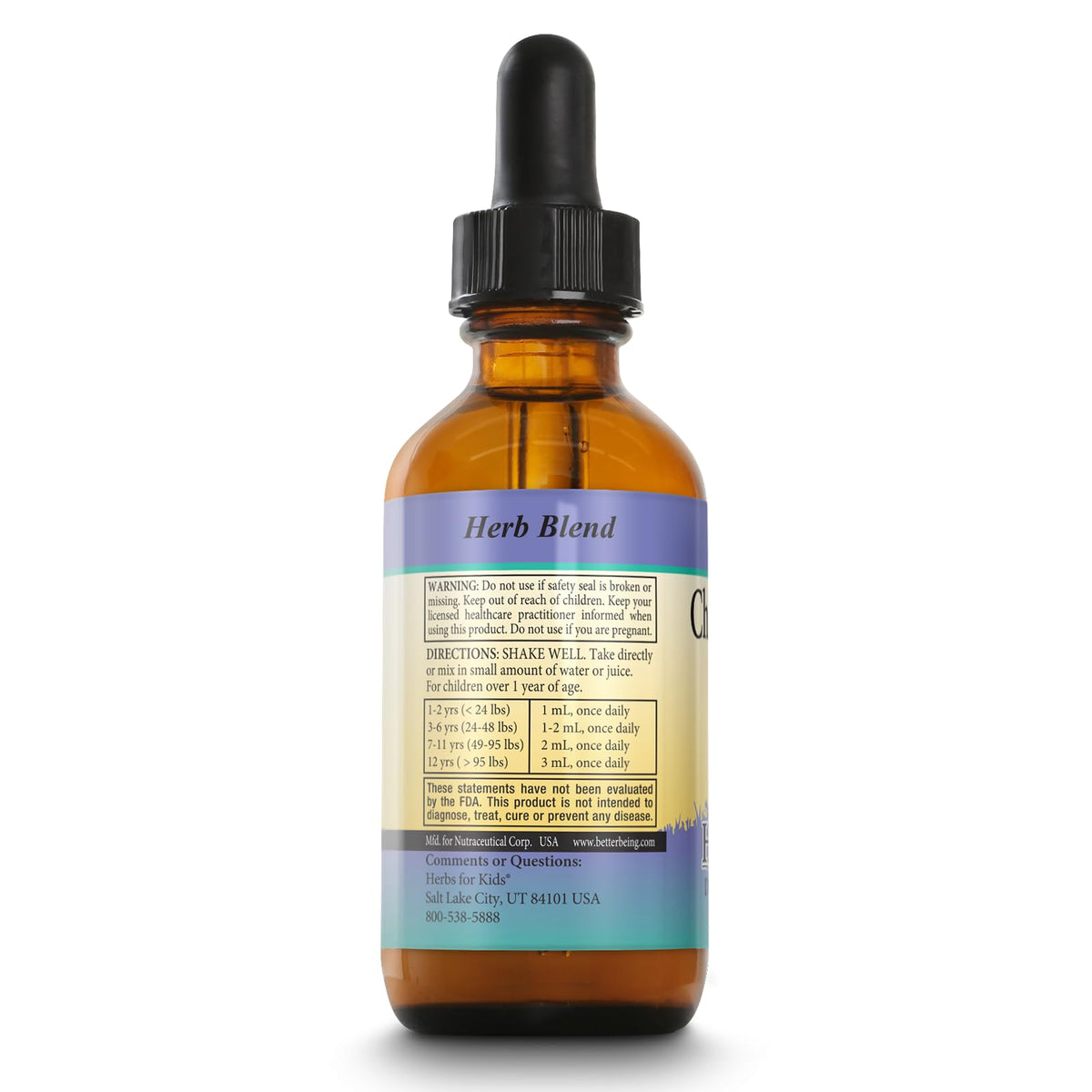 Herbs For Kids Chamomile Calm Liquid Drops - 2 Fl Oz - image 2