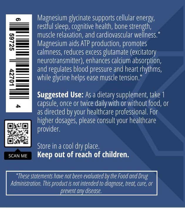 Apeiron Elementals Magnesium Glycinate 100mg - 120 Capsules - image 3