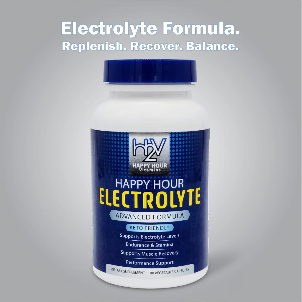 Happy Hour Vitamins Electrolyte Pill - 100 Vegetarian Capsules - image 4