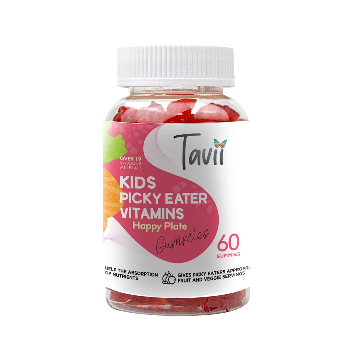 2020Mobility Tavii Picky Eater Multivitamin Gummies for Kids - 60 Count