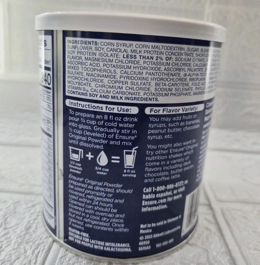 Abbott Ensure Original Vanilla Complete Balanced Nutrition Powder - 6 x 14 oz - image 4