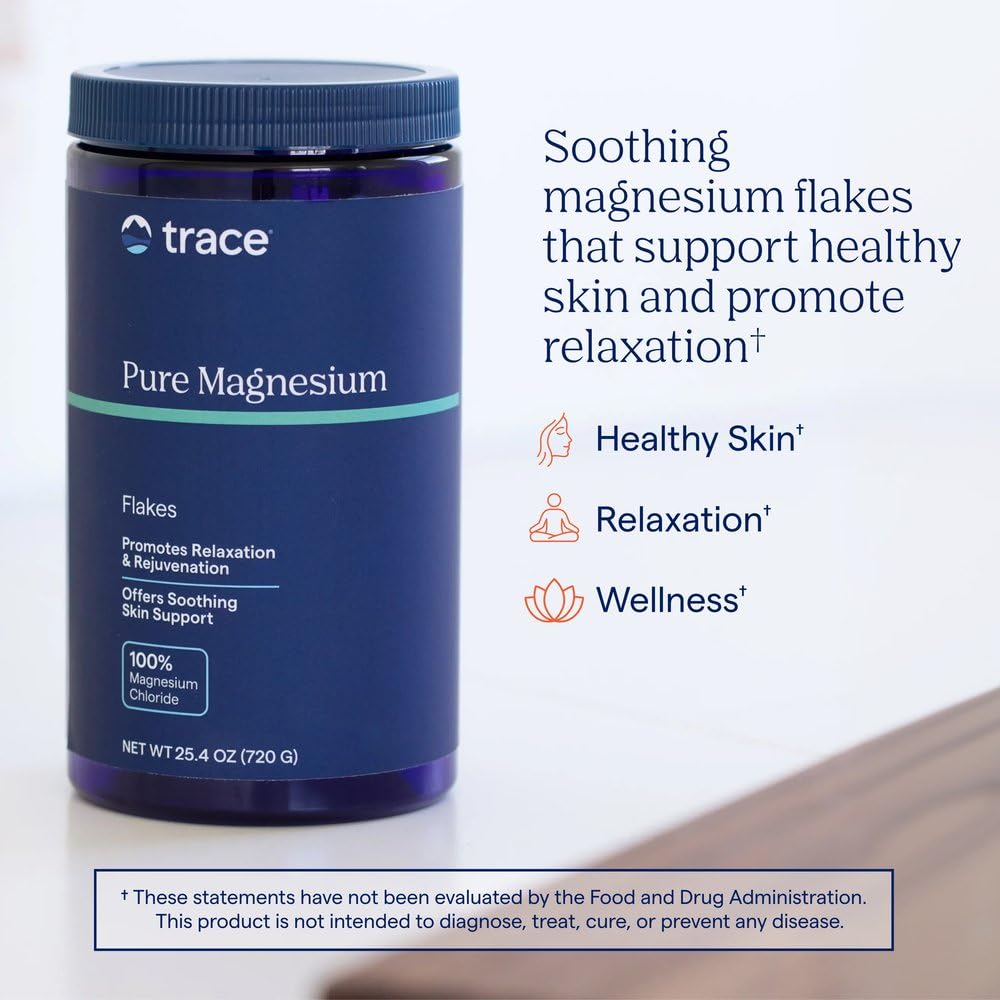 Trace Minerals Magnesium Bath Flakes Unscented - 25.4 oz - image 2