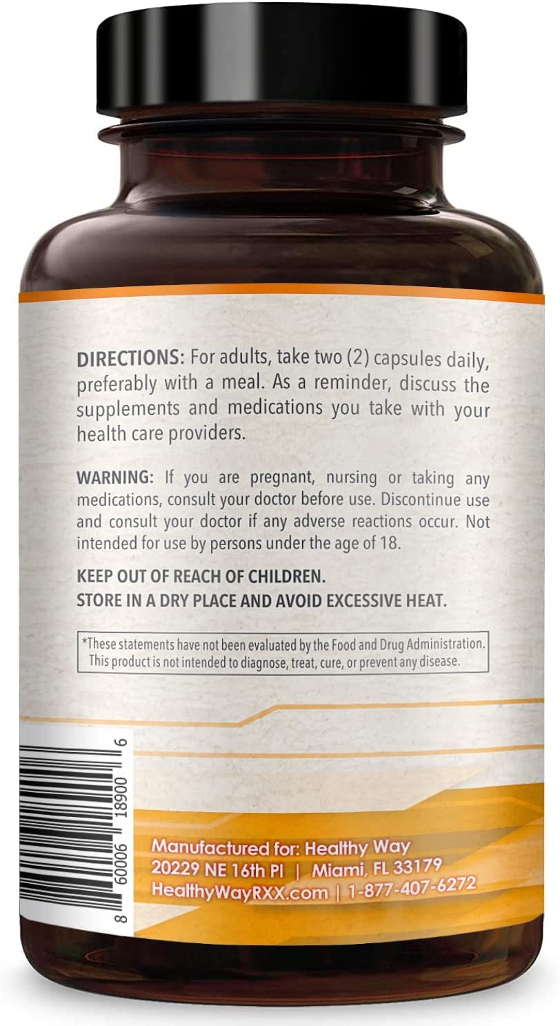 HealthyWayRx Coenzyme Q10 400mg CoQ10 Supplement - Once Daily Coq 10