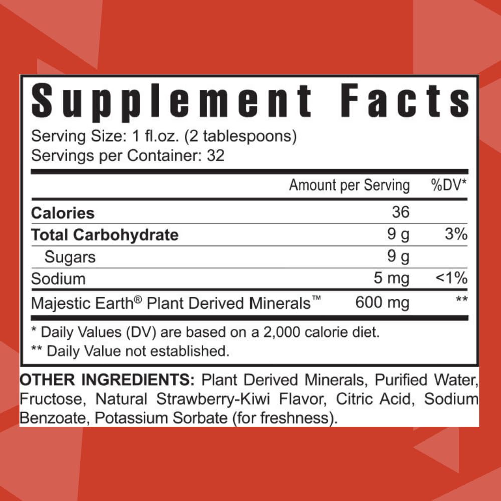 Youngevity Strawberry Kiwi-Mins Liquid Trace Mineral Complex - 128 Fl Oz - image 2