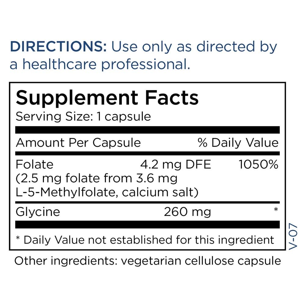 MethylPro L-Methylfolate 2.5 mg Flexible Dosing - 30 Capsules - image 2