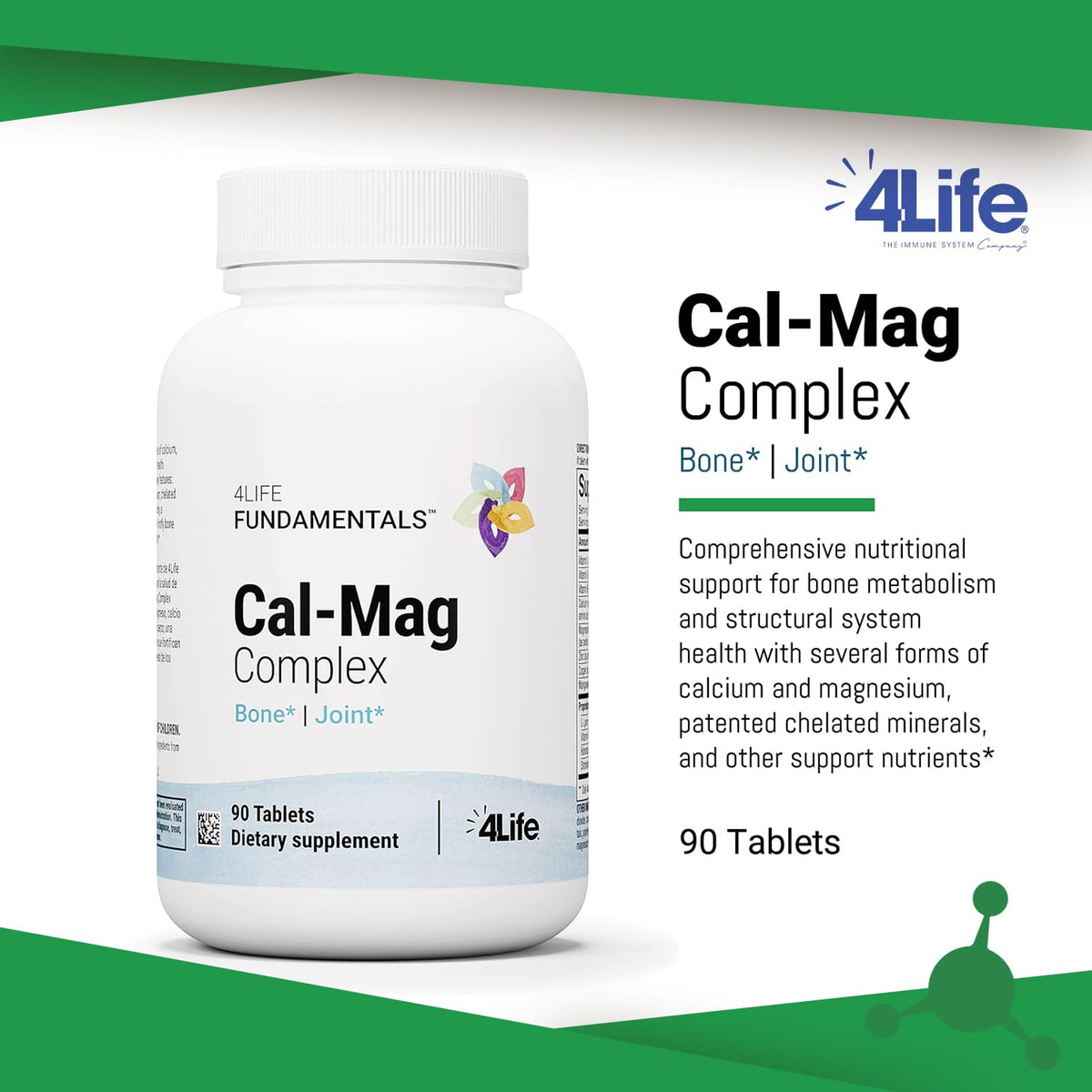 4Life Cal-Mag Complex Bone Support - 90 Tablets - image 3