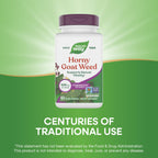 Nature's Way Horny Goat Weed 500 mg Standardized Extract - 60 Vegan Capsules - image 4