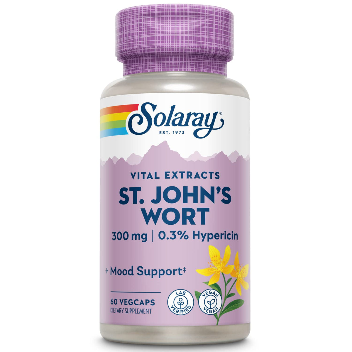 SOLARAY Unflavored Capsules St. John'S Wort Mood Support 300Mg Yes