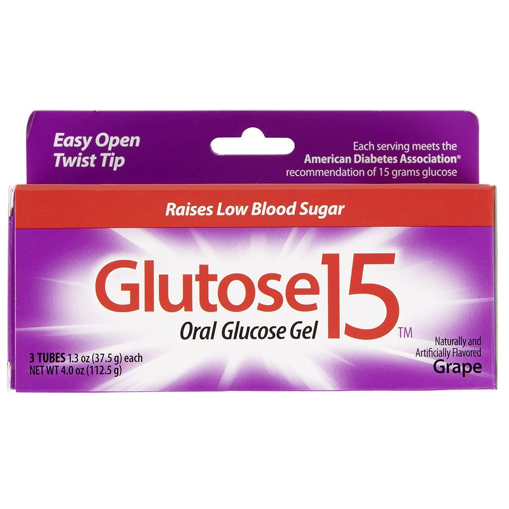 GAMENOTE GLUTOSE 15 Oral Gel Grape Flavor - 3 Pack