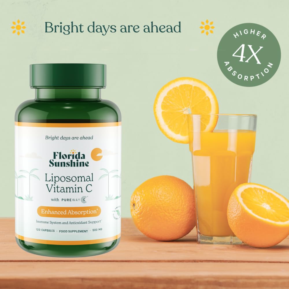 Florida Sunshine Liposomal Vitamin C 500mg - 120 Capsules - image 2
