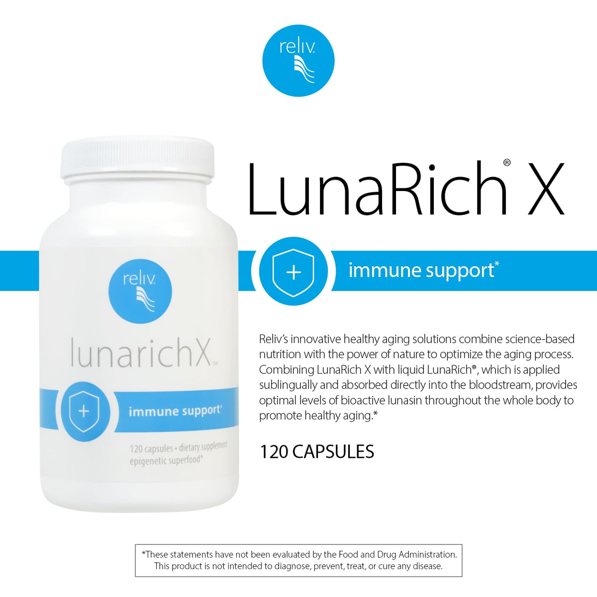 RELIV LunaRich X Lunasin Extract Capsules - 120 Count - image 3