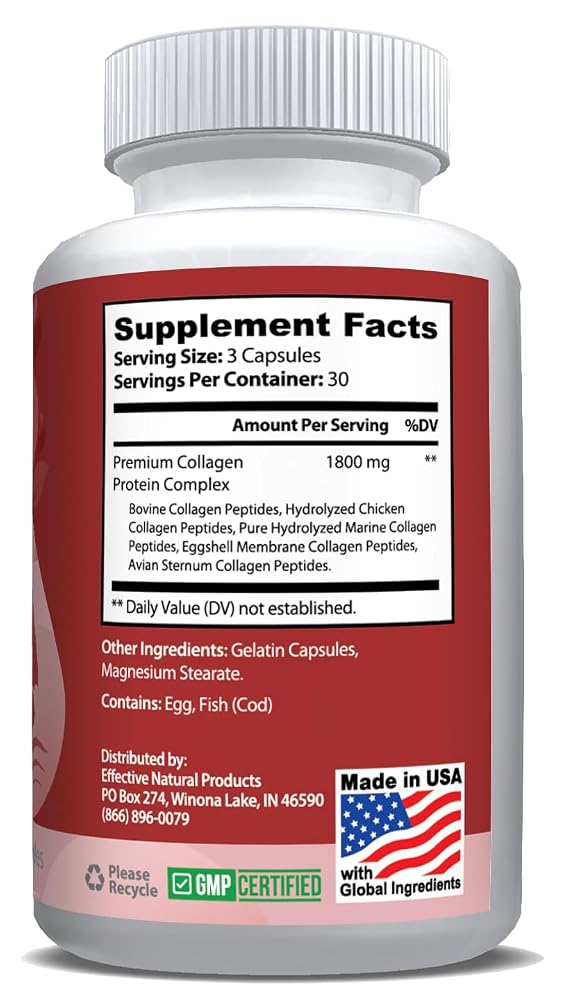 ENP Collagen Complex Type I, II, III, V, X - 90 Capsules - image 2