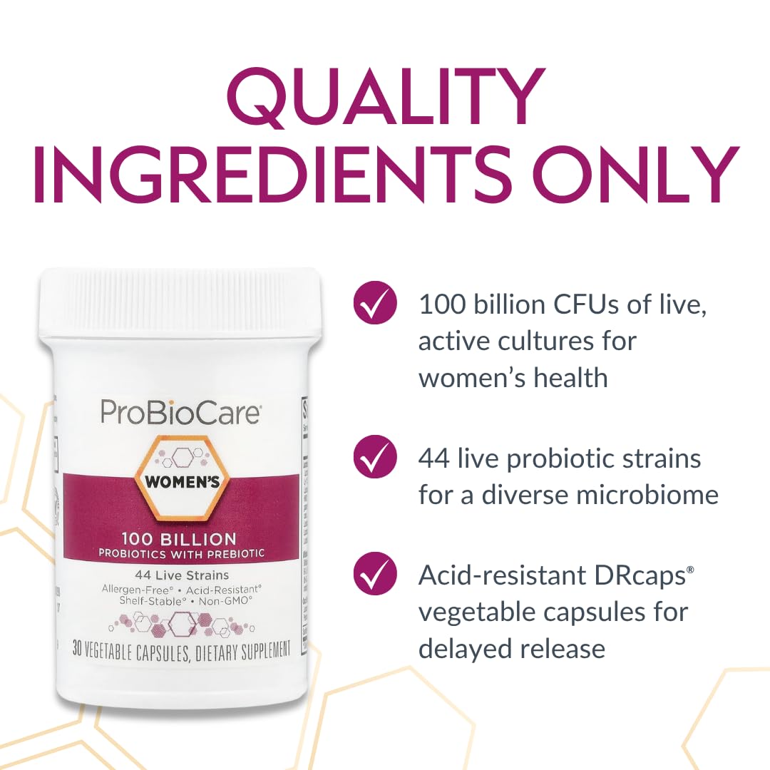ProBioCare Probiotic for Women - 50 Billion CFUs - Supports Digestive