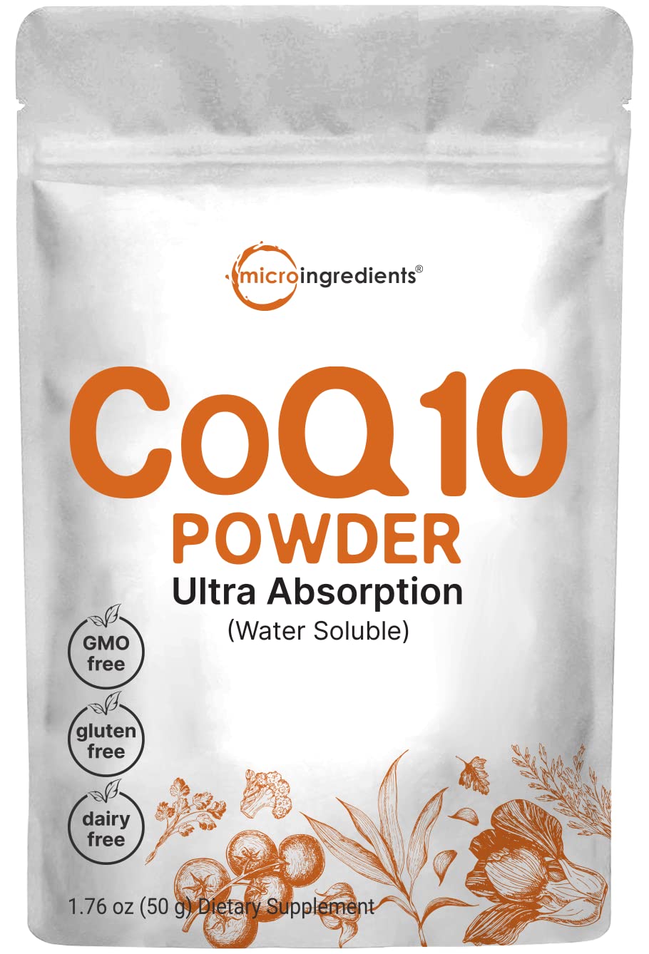 Micro Ingredients Water Soluble COQ10 Powder 200mg - 50g
