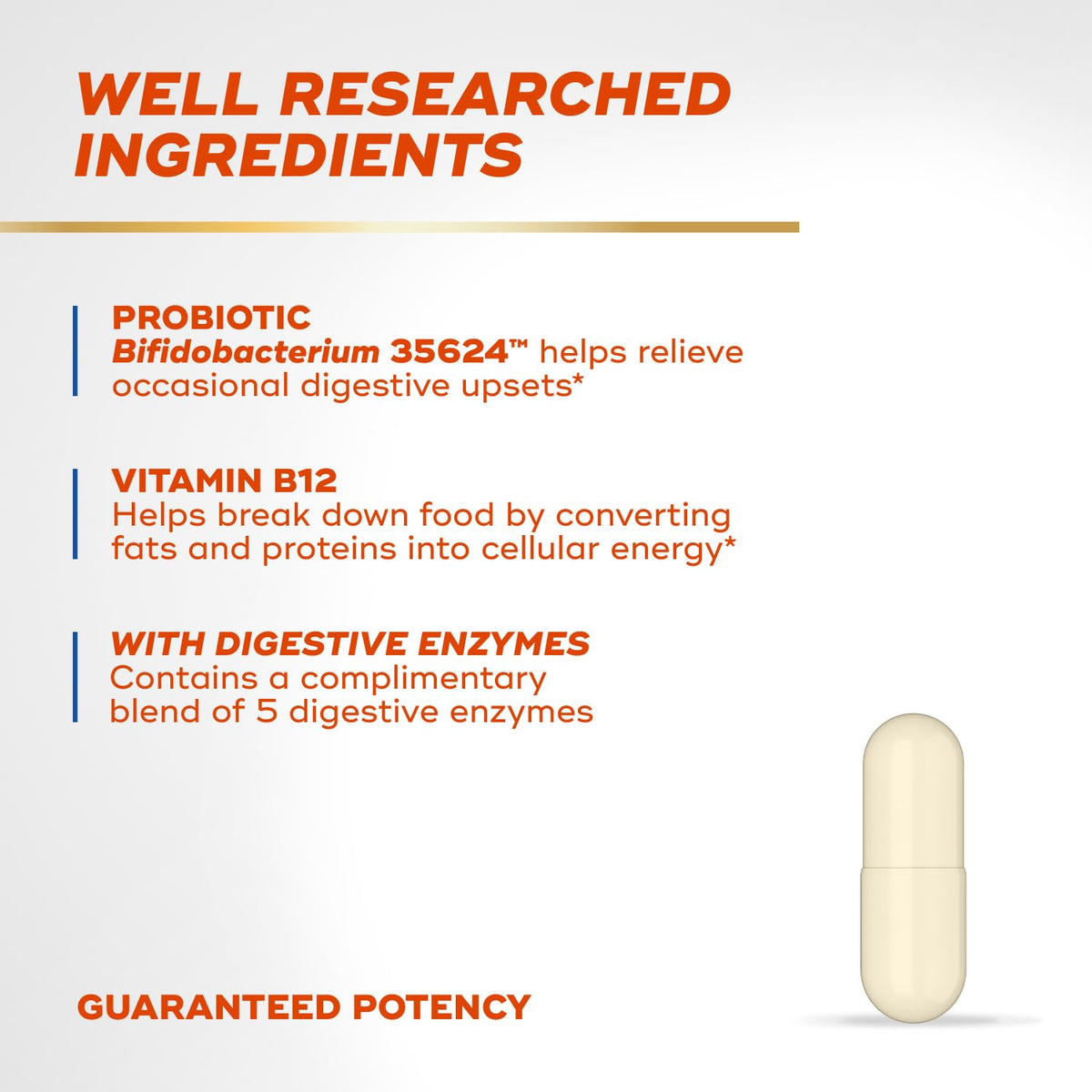 Align Probiotic Bloating Relief + Food Digestion - 28 Capsules - image 3
