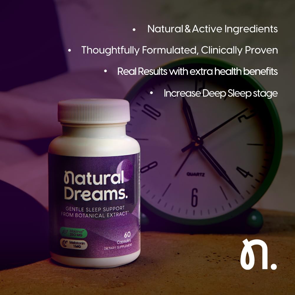 Univera Natural Dreams Melatonin 1mg Sleep Support - 60 Capsules - image 3