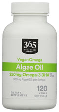 365 by Whole Foods Market Omega Algae 500mg - 120 Softgels