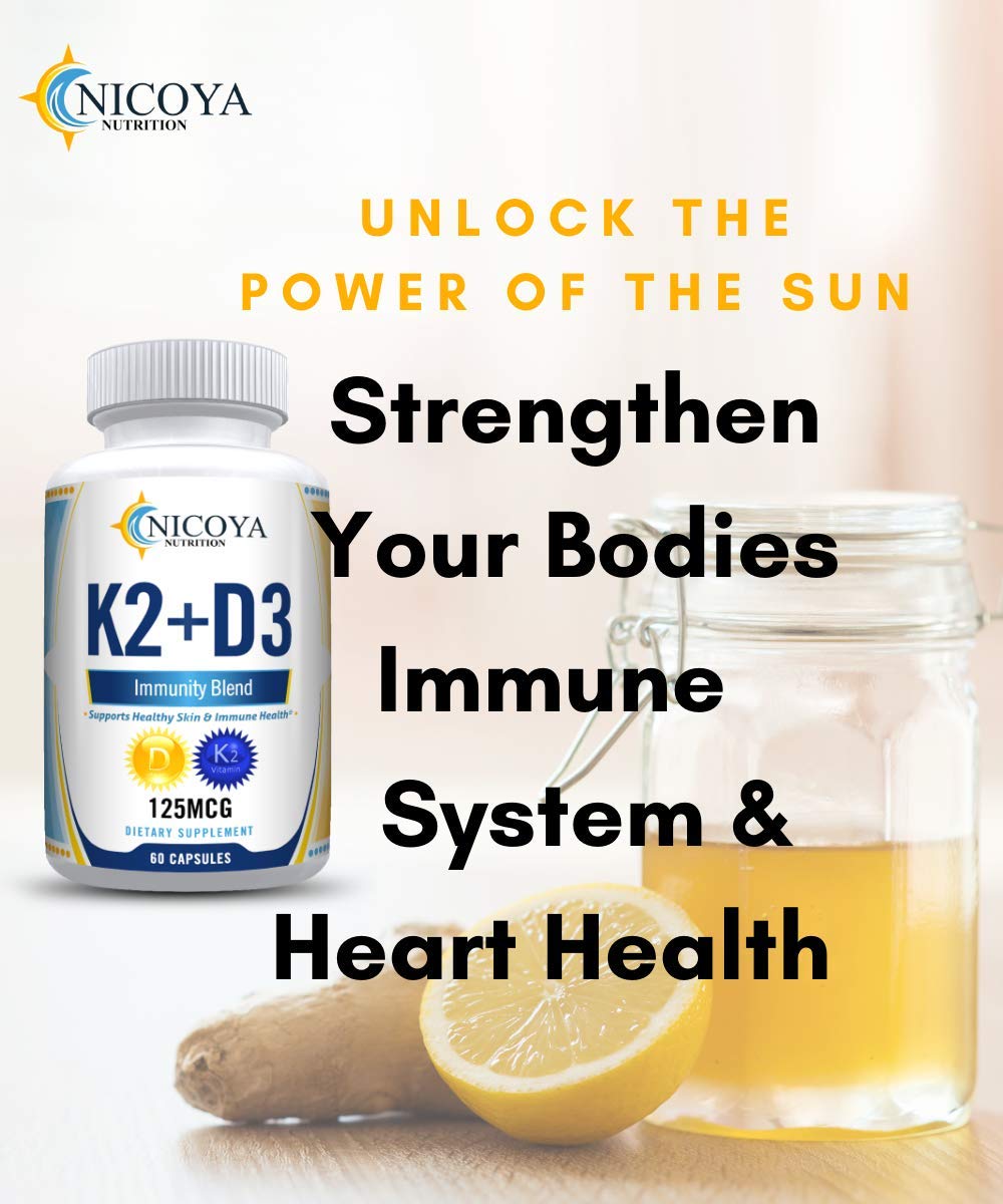 Nicoya Nutrition Vitamin K2 D3 5000 IU Supplement - 60 Softgels - image 6